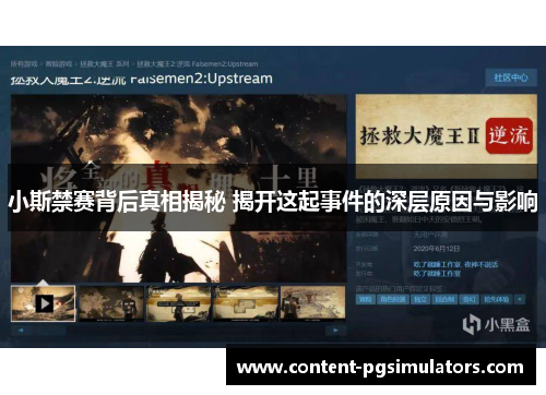 小斯禁赛背后真相揭秘 揭开这起事件的深层原因与影响
